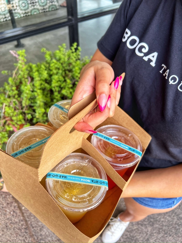 Boca offers Margartias to go! 