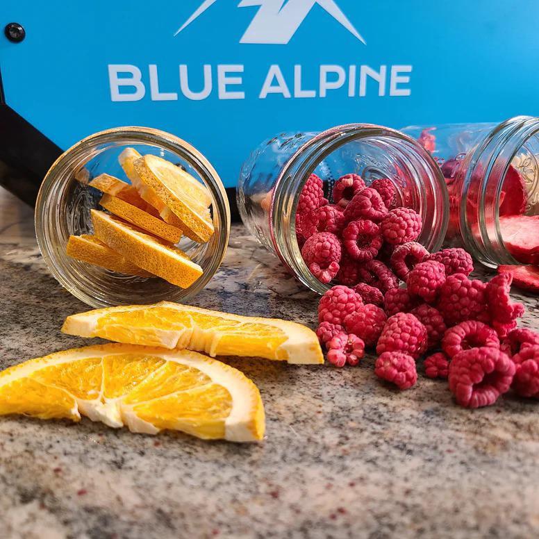 “Fresh and Flavorful: Blue Alpine Freeze Dried Fruits”
Discover the essence of nature’s bounty with our vibrant selection of citrus and berries. The spilled oranges and plump raspberries evoke a sense of freshness and abundance. Let your taste buds rejoice as you explore the juicy goodness of Blue Alpine freeze dried fruits.