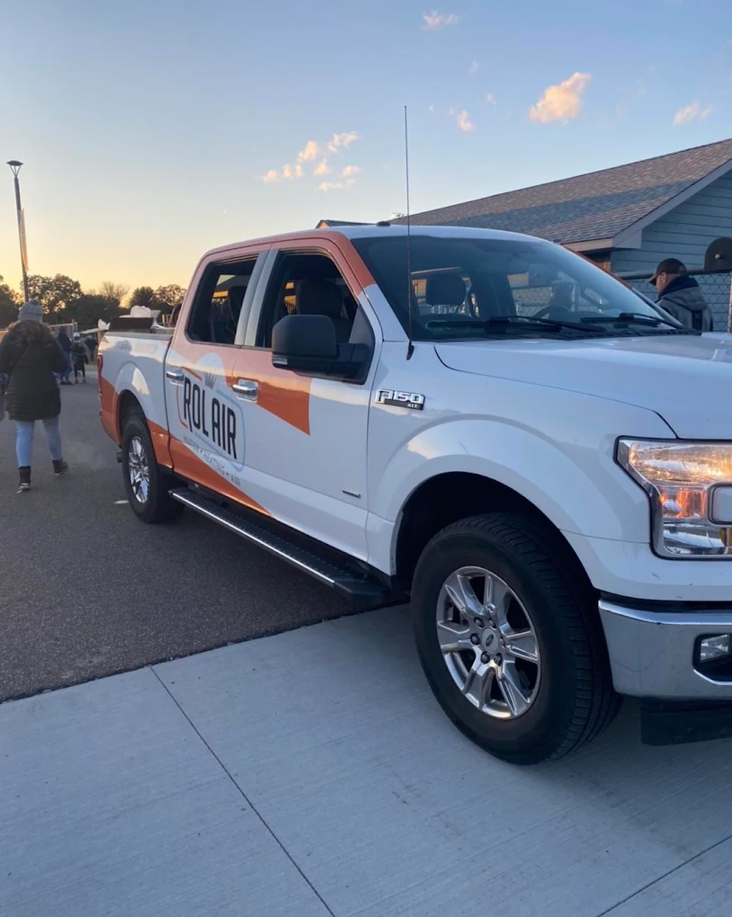 Rol Air Plumbing & Heating pickup truck
