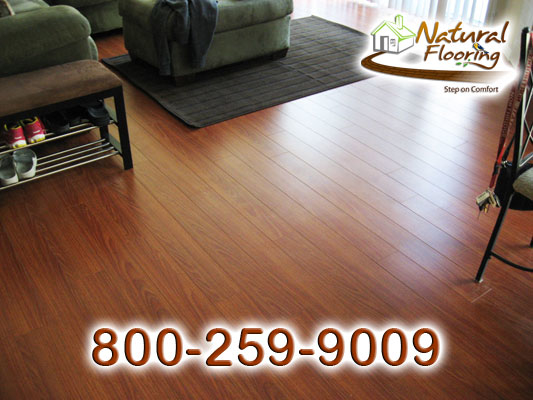Brazilian Cherry Smooth Laminate Floor