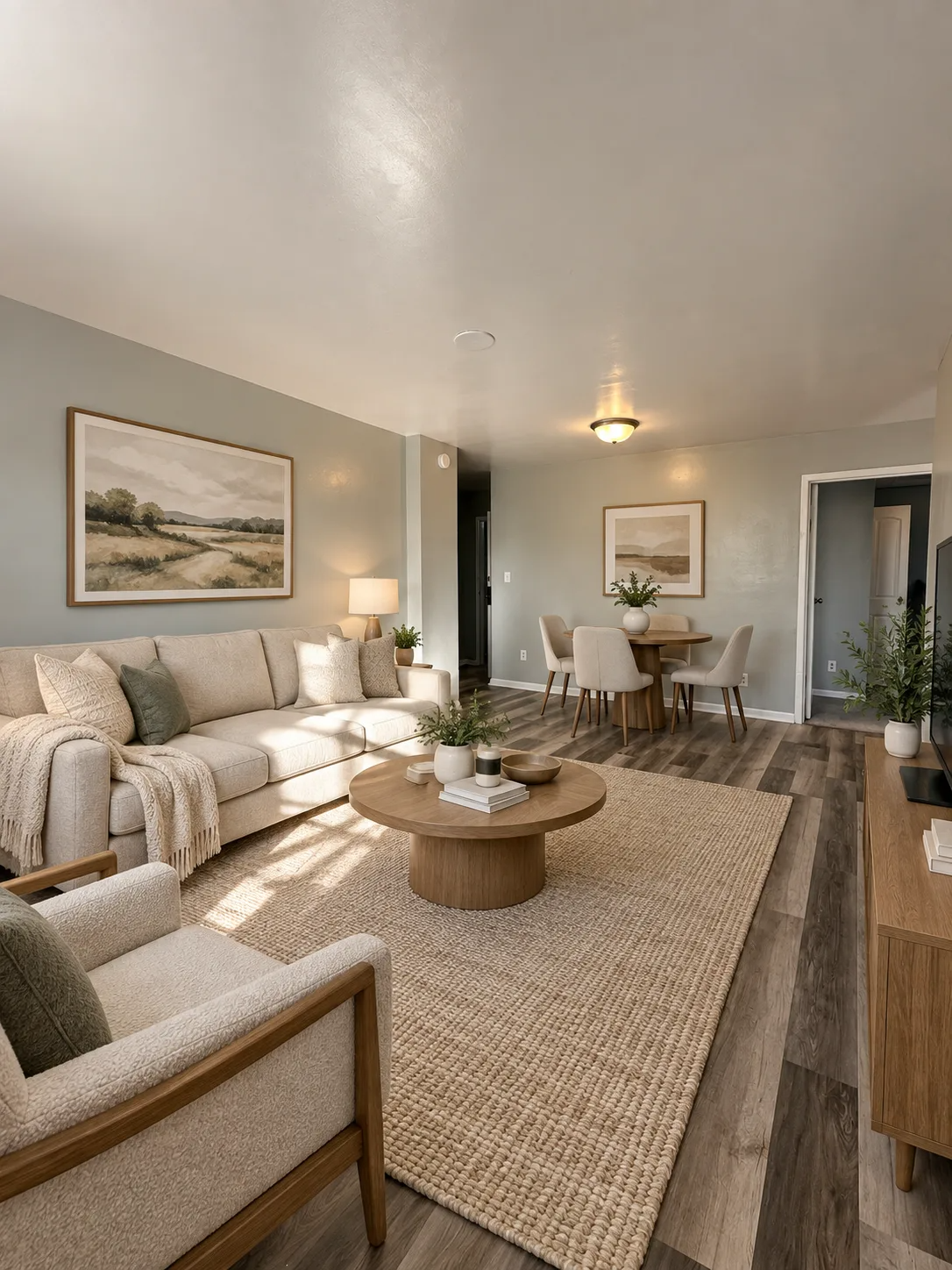 Living Area at our Apartments at 1100 W Lincoln Hwy 