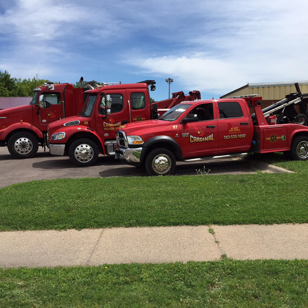 For all towing services, American Auto Body highly recommend Cardinal Towing (763) 535-1202