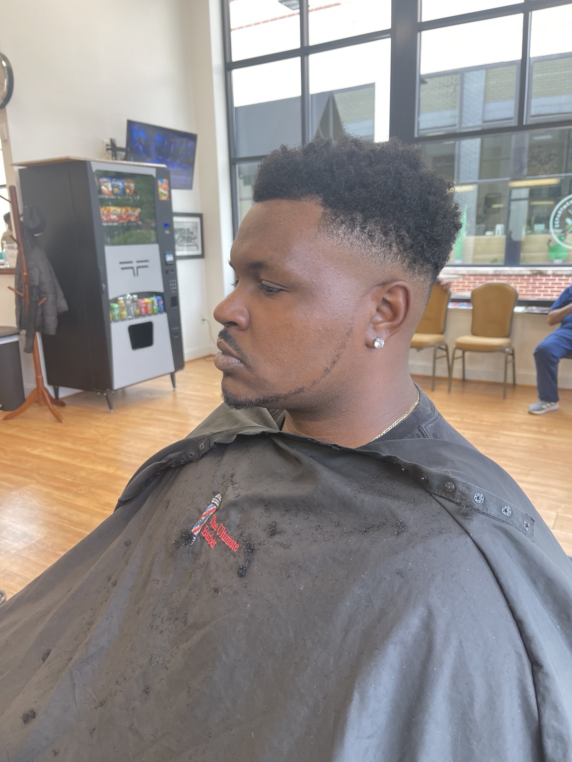 Haircut and beard detailing at The Ultimate Barber.
