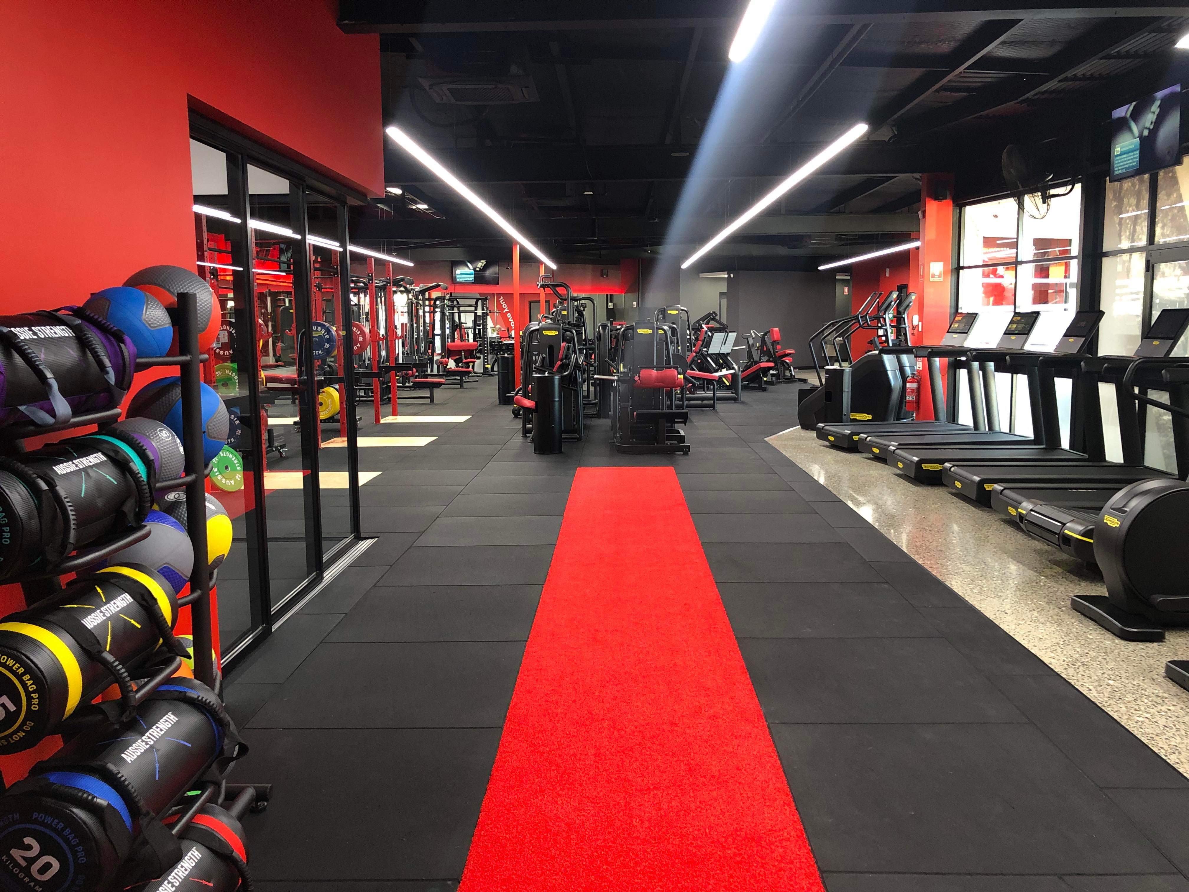 Large Weights Floor, Sled Track and Treadmills Snap Fitness 24/7 Mayfield Mayfield 0422 426 596