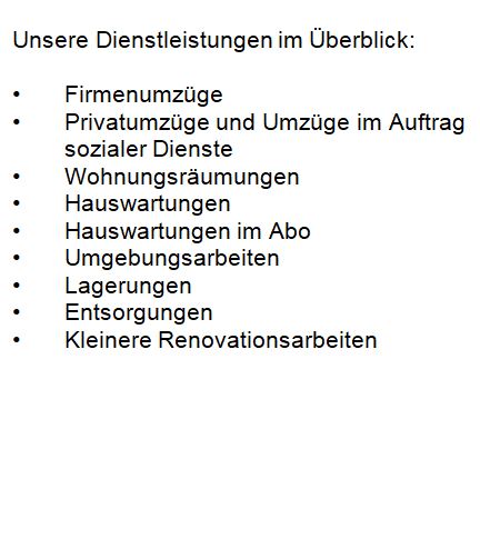 Büez-in-takt GmbH, Schlossstrasse 101 in Bern