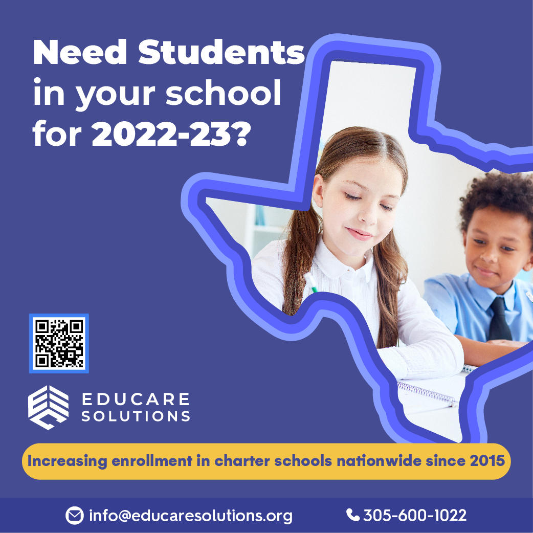 We do marketing for Charter Schools in Texas and they are all full with Waitlist. Is yours? We can do 5 more! Made and Built for Charter Schools and the Century for choice