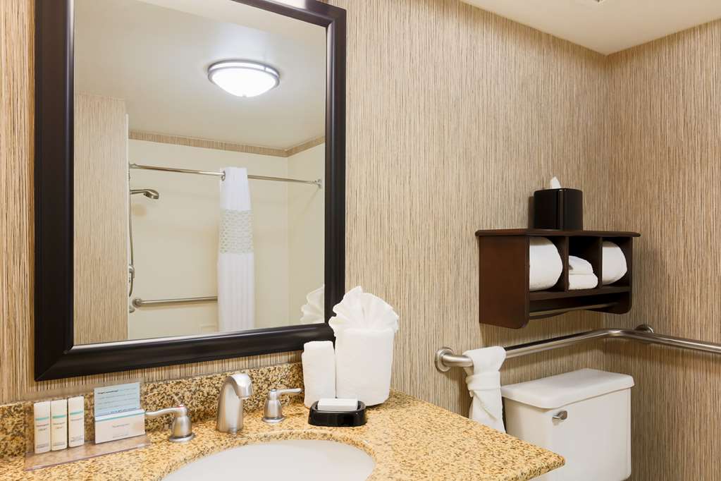 Guest room bath Hampton Inn Champaign/Urbana Urbana (217)337-1100