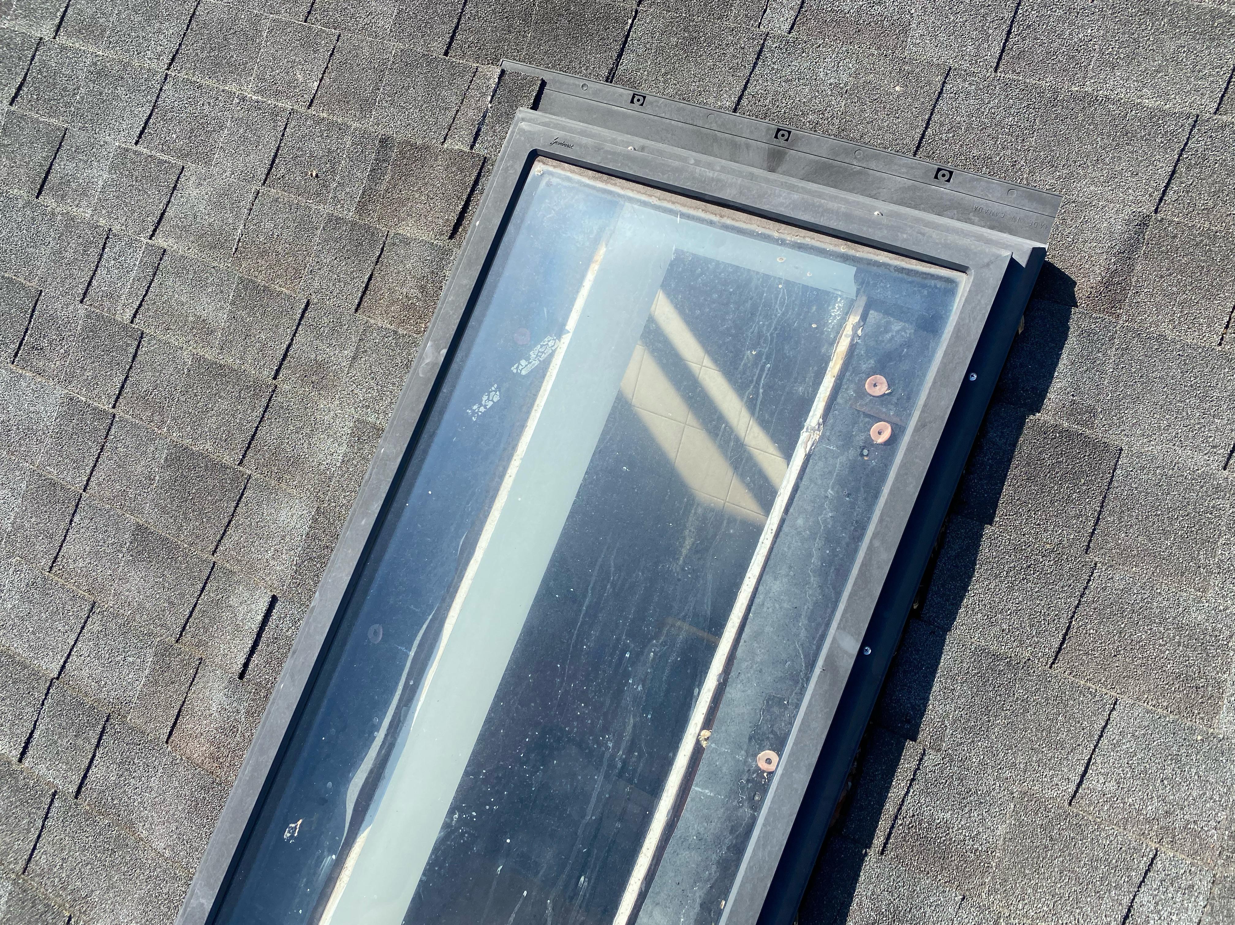 Damaged skylight repair