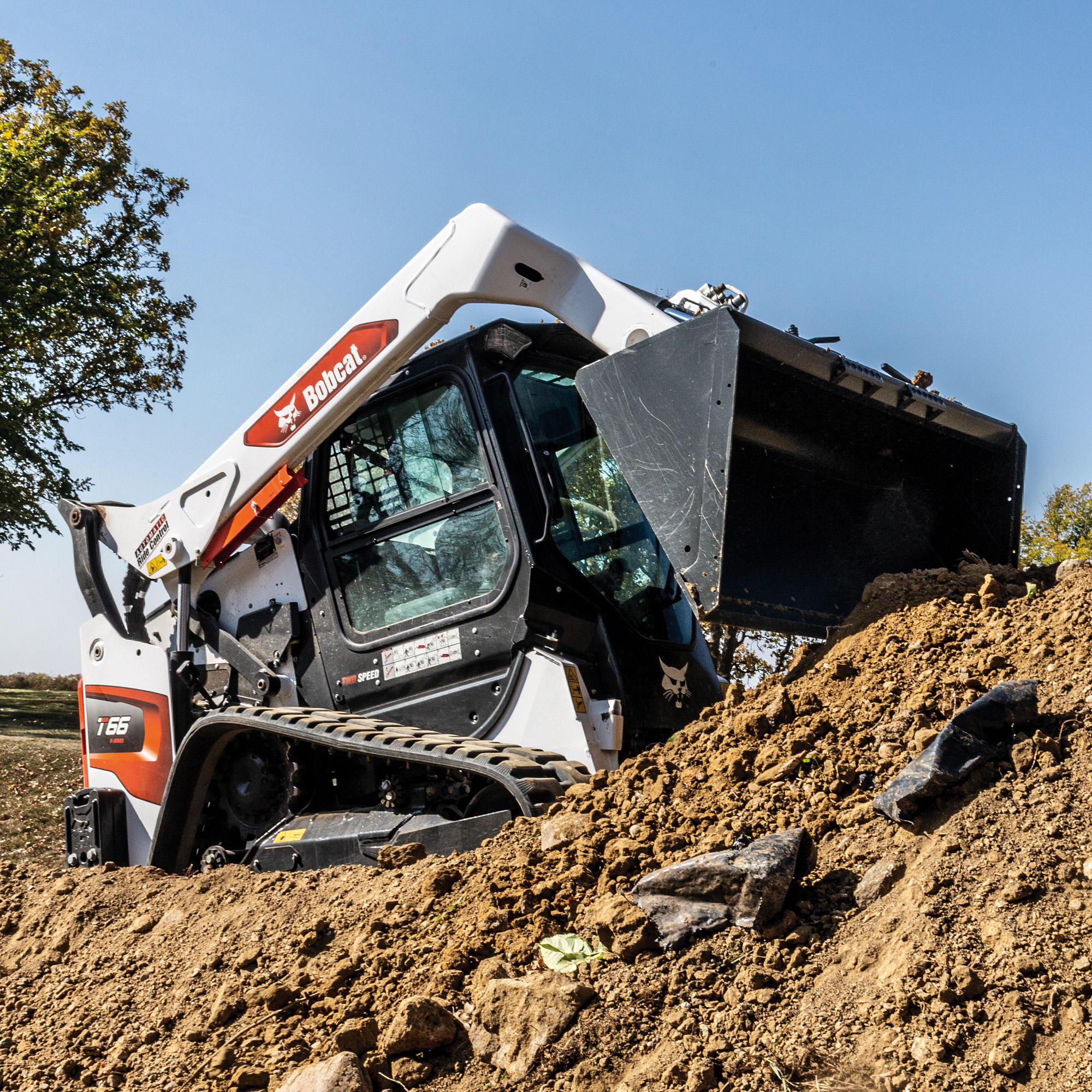 Bobcat T66 with bucket attachment Paul Equipment Fredericton (506)449-3289