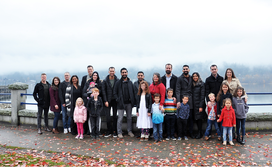 The Harmony Wealth Partners team and their families.