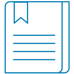 Bookmarked page icon.