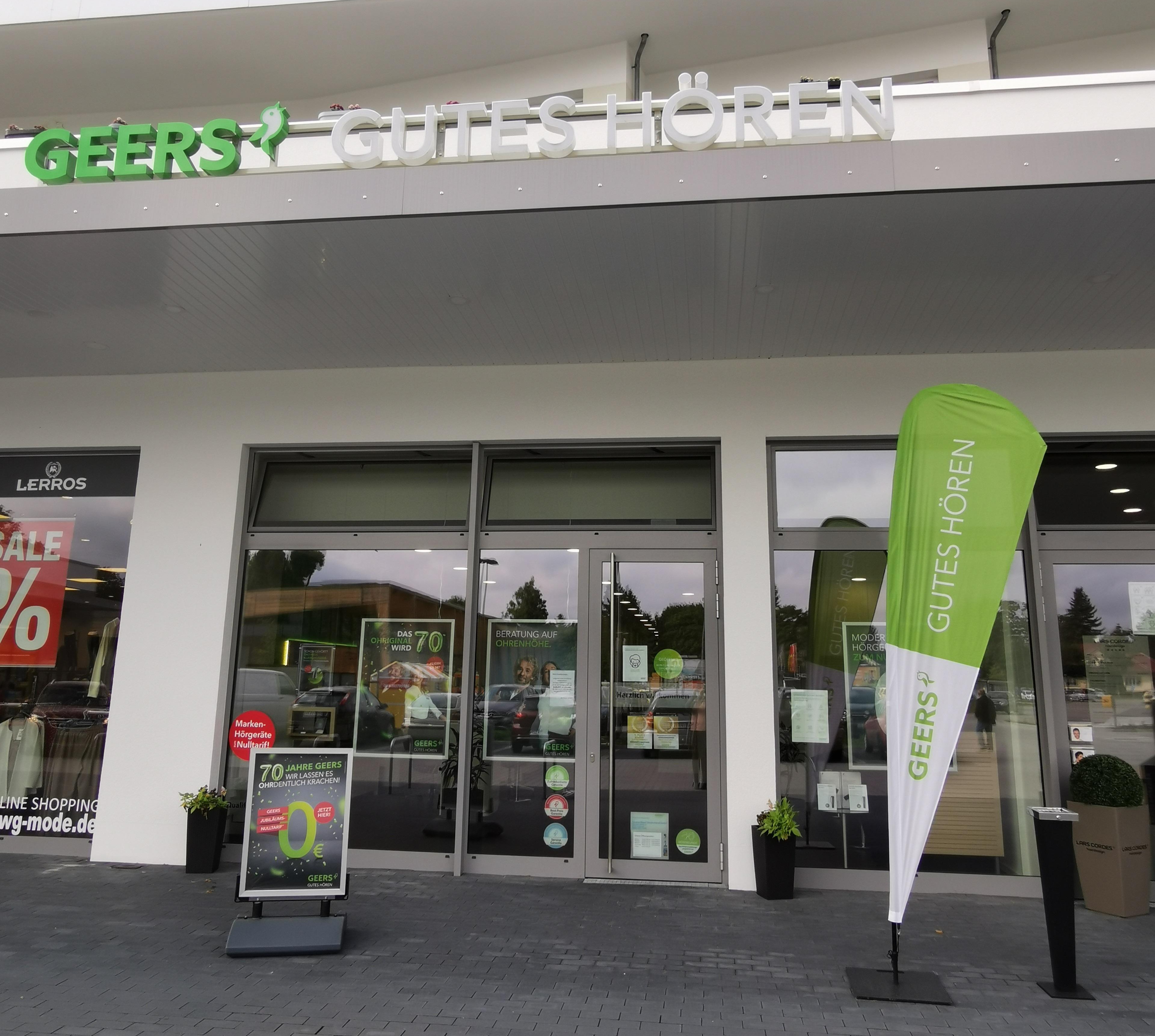 Außenaufnahme vom GEERS Fachgeschäft