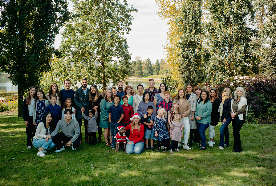 The Harmony Wealth Partners team and their families.