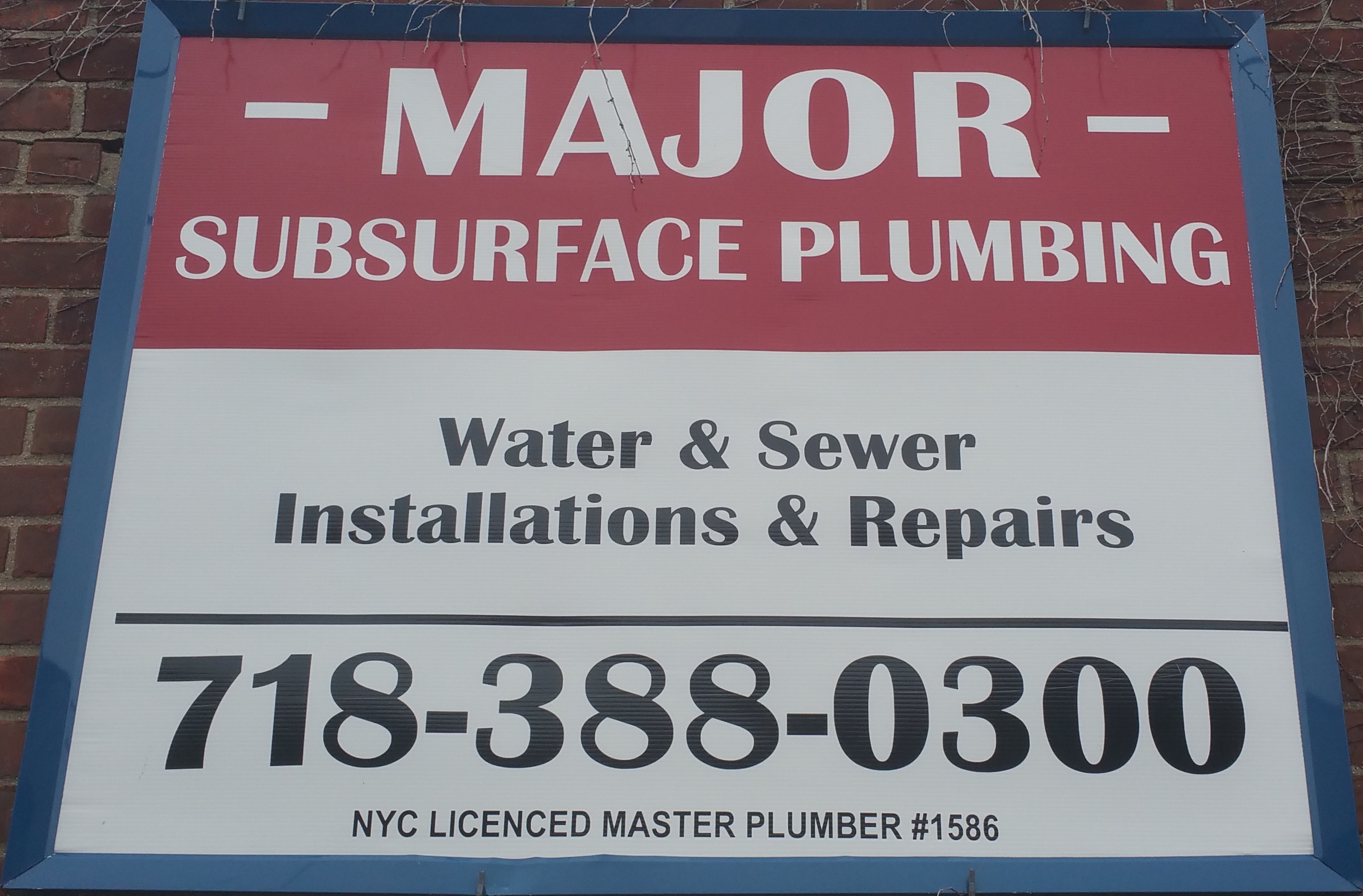 Major Subsurface Plumbing Corp.