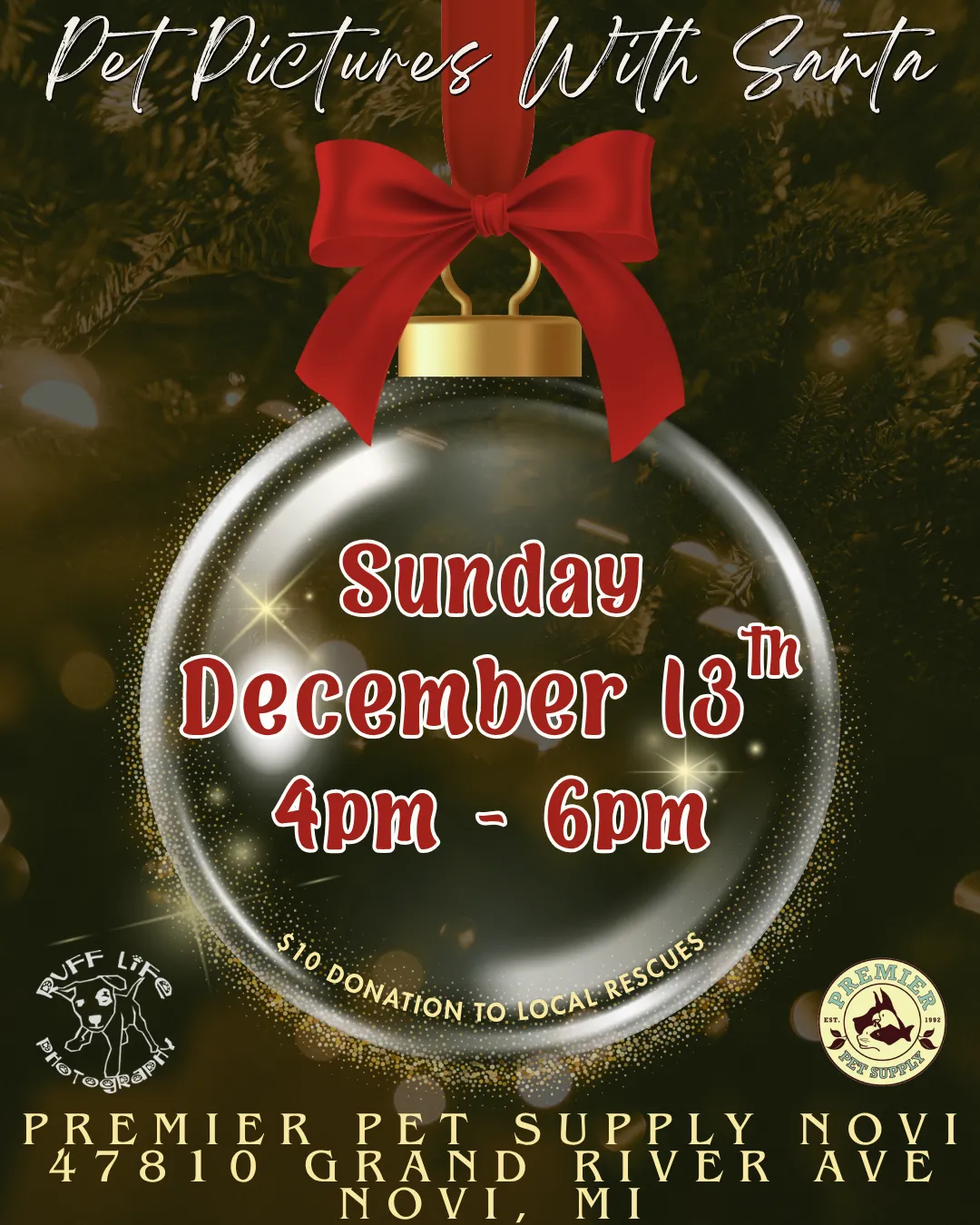 Image of Local Pet Event Santa Pet Photos W/ Ruff Life Photography! | Novi Nearby