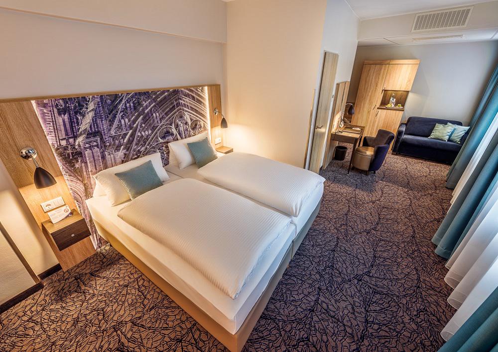 Doppelzimmer CityClass Hotel Residence am Dom, Komfort- Superiorkategorie wahlweise mit Domblick