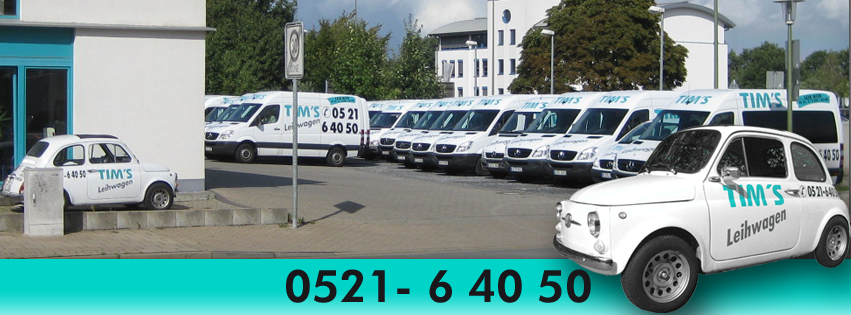 TIM'S Leihwagen | Autovermietung Bielefeld, Walther-Rathenau-Straße 77 in Bielefeld