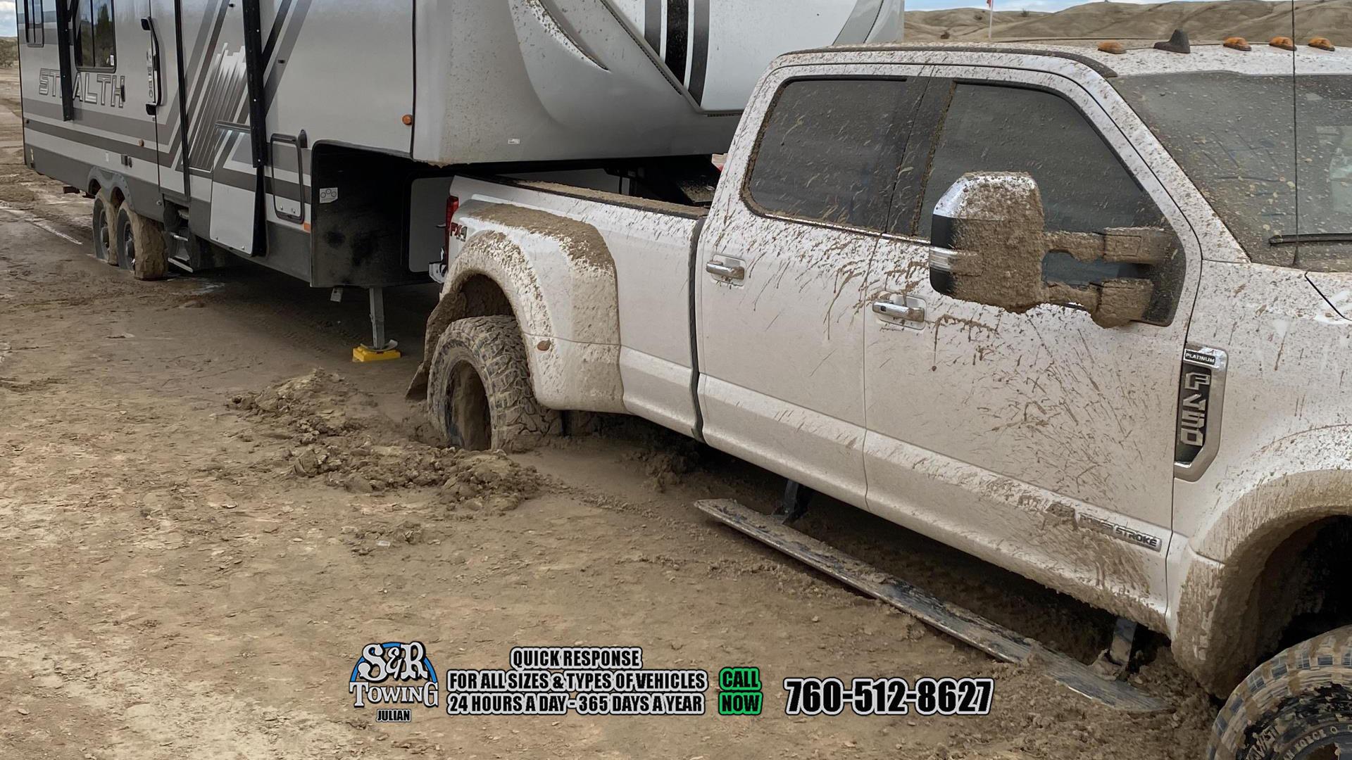 Our fleet of trucks and highly trained operators are ready to go 24/7 give us a call and let us put your mind at ease. S & R Towing Inc - 3568 CA-78, Julian, CA 92036 - Call us at 760-547-1719