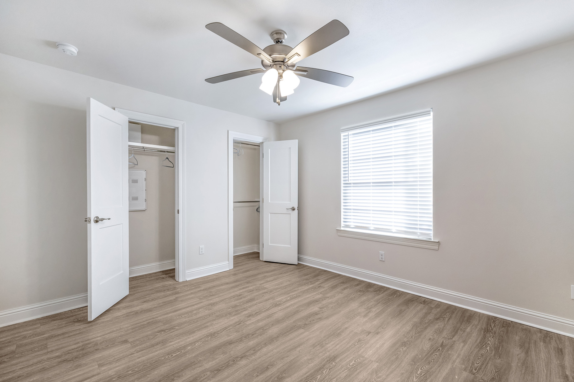 Bedroom with Two Spacious Closets