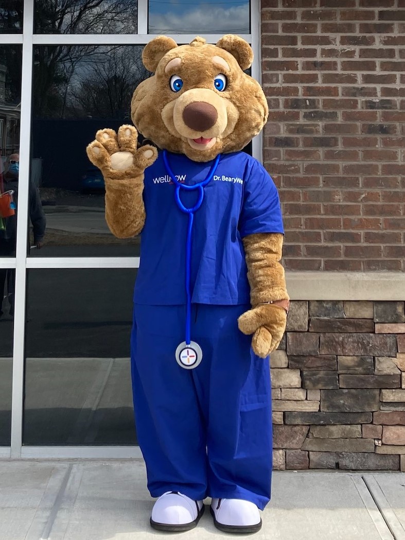 Meet WellNow Urgent Care mascot, Dr. BearyWell Boo Boo Teddy Bear WellNow Urgent Care Alpena (989)250-1925