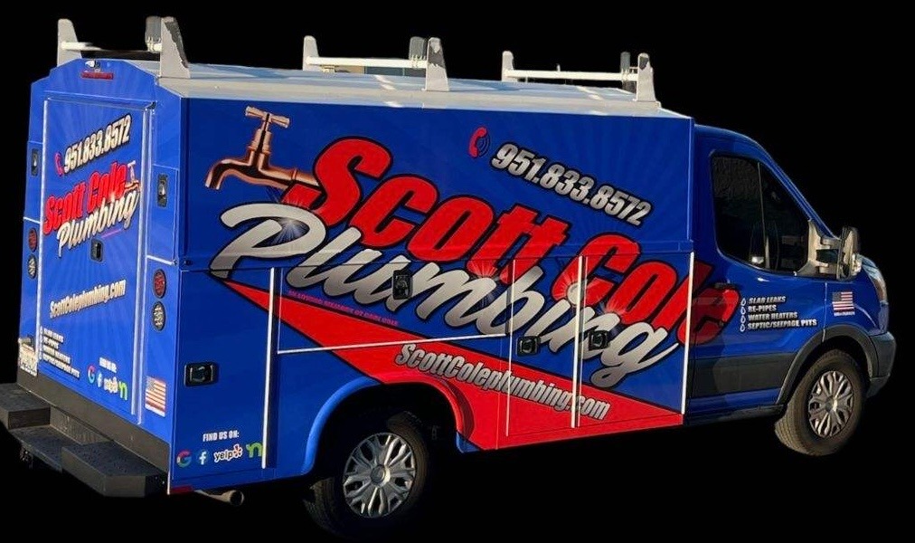 Scott Cole Plumbing branded van