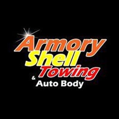 Armory Shell Towing & Auto Body Logo