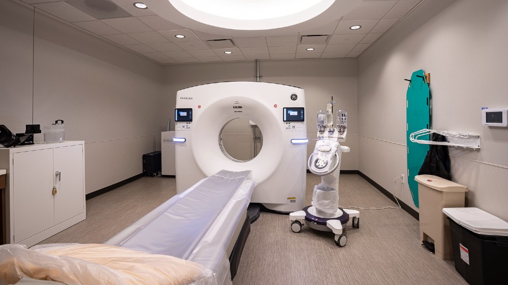 CT Procedure Room at Memorial Hermann 24-Hour Emergency Room at Convenient Care Center in Alvin