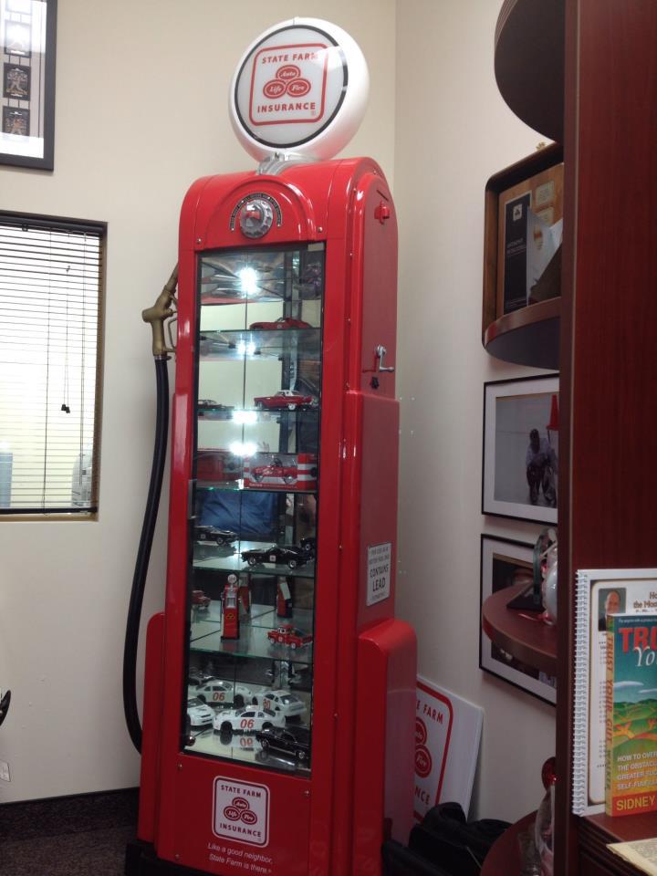 Check out this vintage gas pump in our office