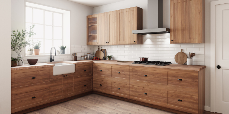 Our kitchen cabinet installation process is just as precise and high-quality as the cabinets we create.