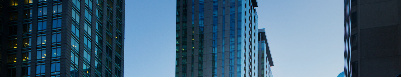 Condo buildings in Montreal, Quebec.