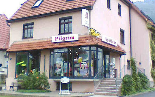 Aussenansicht der Pilgrim-Apotheke
