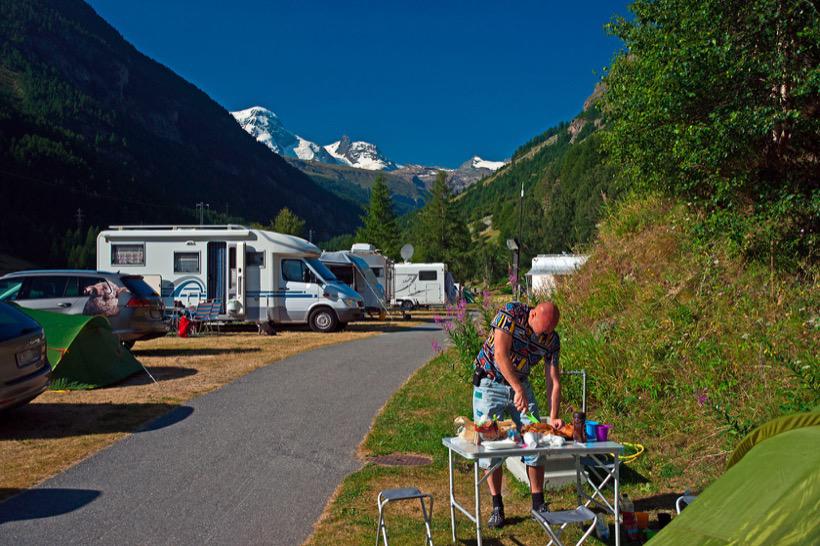 Camping Alphubel, Camping Alphubel in Täsch