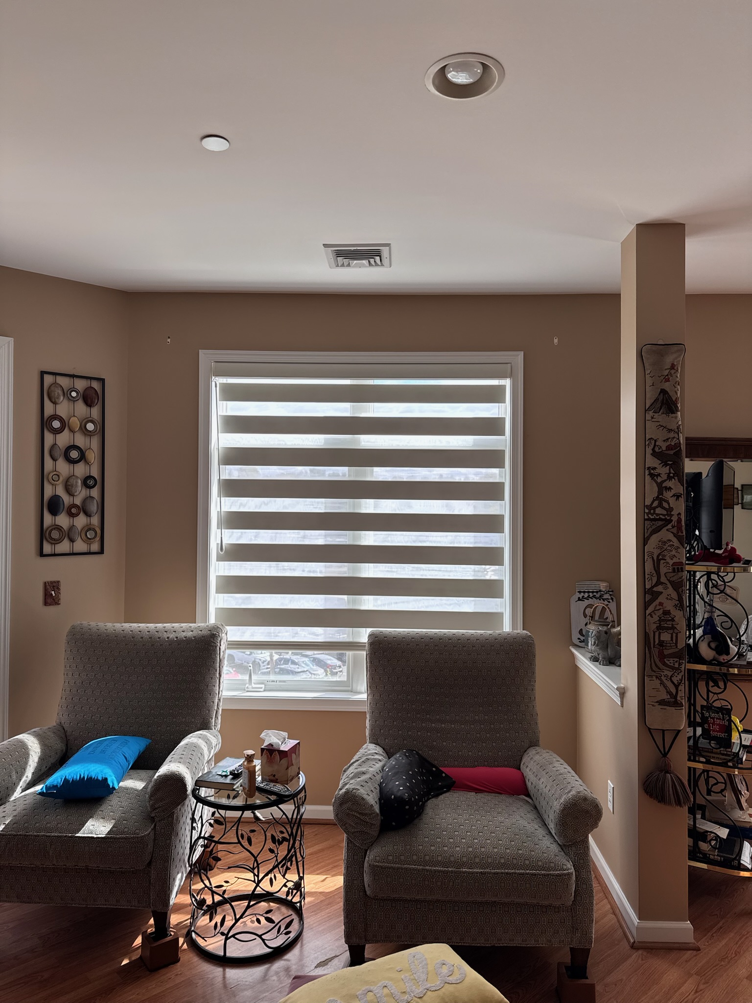 Dual sheer shades are a beautiful addition to your space.