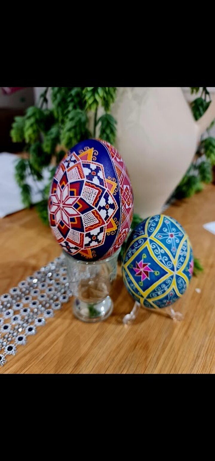 Bilder Gabriele Krecht - Wachstechnik Ostereier & Christbaumkugeln