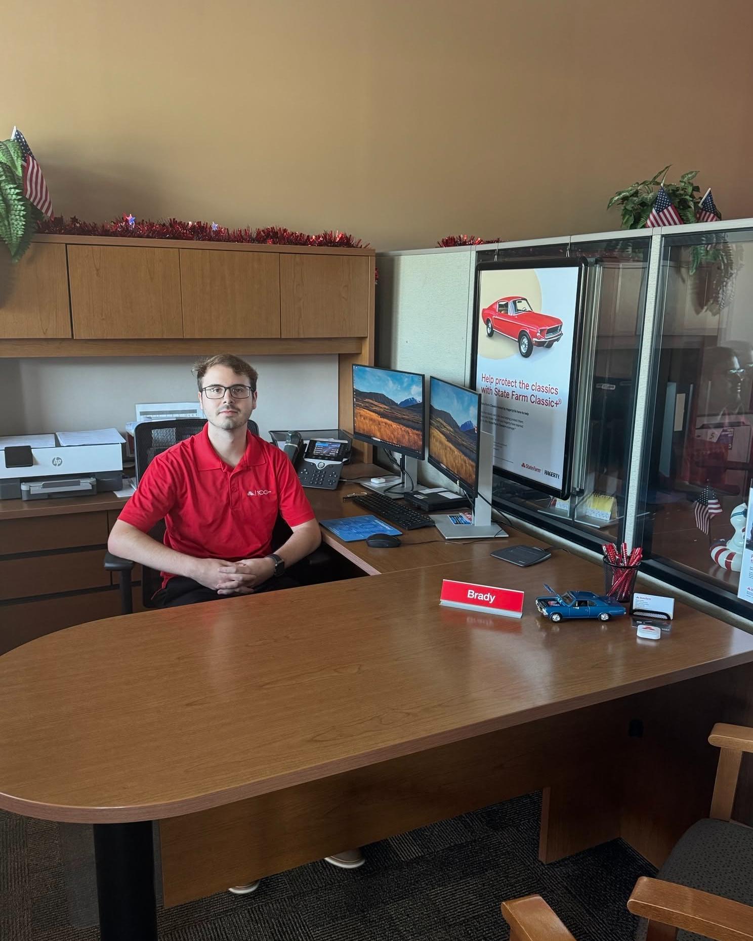 Brady has been with State Farm for more than five years, and we appreciate his dedication and experience. Our office is grateful to have him, and we thank him for everything he does for our customers every day.