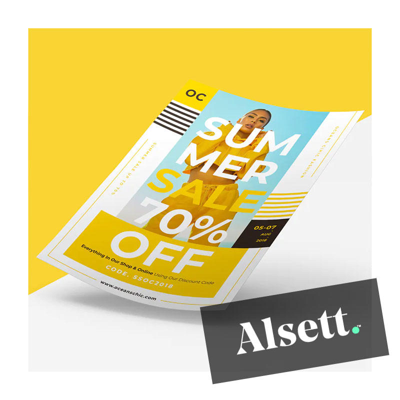 Need marketing materials for your small business? Alsett Advertising can help!