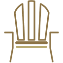 Muskoka chair icon.