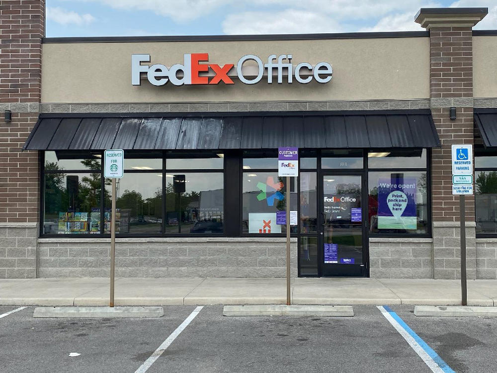 Exterior photo of FedEx Office location at 501 W Dussel Dr\t Print quickly and easily in the self-service area at the FedEx Office location 501 W Dussel Dr from email, USB, or the cloud\t FedEx Office Print & Go near 501 W Dussel Dr\t Shipping boxes and packing services available at FedEx Office 501 W Dussel Dr\t Get banners, signs, posters and prints at FedEx Office 501 W Dussel Dr\t Full service printing and packing at FedEx Office 501 W Dussel Dr\t Drop off FedEx packages near 501 W Dussel Dr\t FedEx shipping near 501 W Dussel Dr