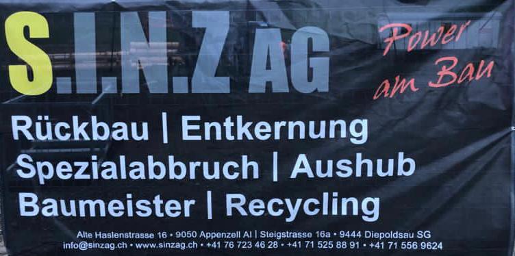 Sinz AG, Haslenstrasse 16 in Appenzell