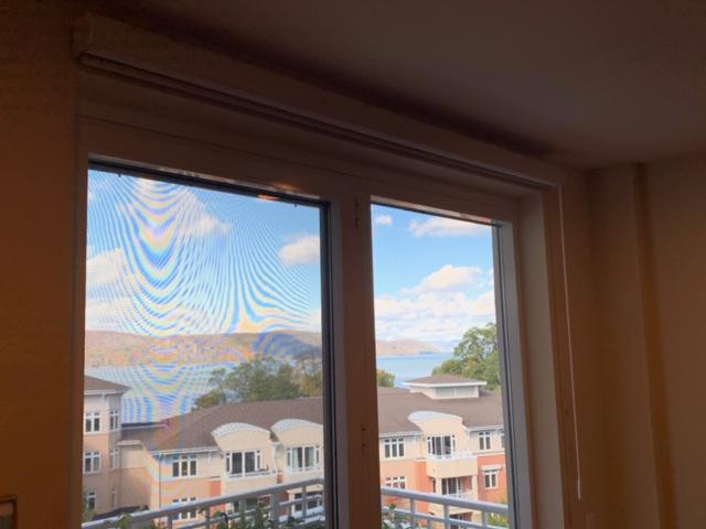 Solar Shades by Budget Blinds of Ossining, like these installed in Sleepy Hollow, are the perfect solution for filtering light and reducing glare without sacrificing the view. After all, the view is why you bought the place, right? #BudgetBlindsOssining #SolarShades #ShadesOfBeauty #FreeConsultation