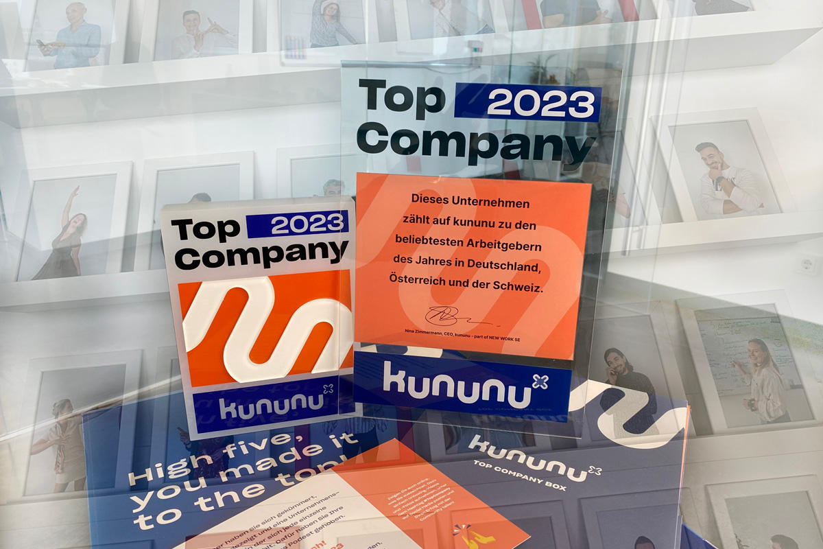 OMERGY wurde zur kununu Top Company ausgezeichnet 2023.