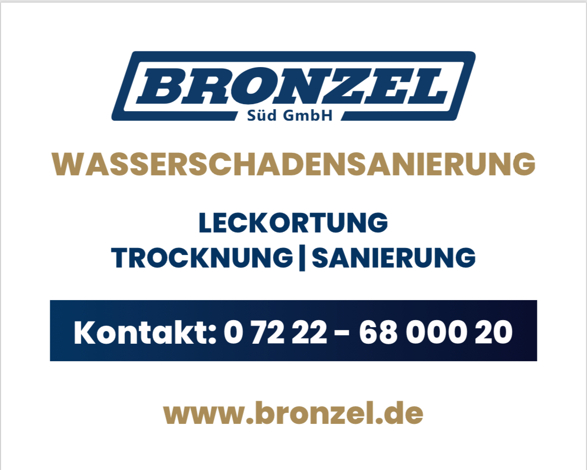 BRONZEL Süd GmbH Wasserschadensanierung, Im Stadtried 82 in Kuppenheim