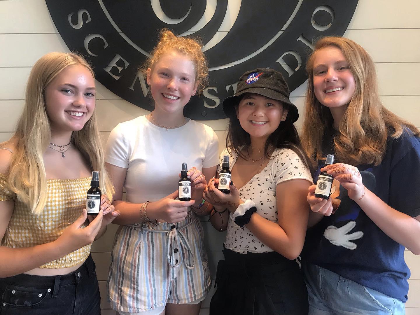 Look at these cuties who blended their own Body Sprays! Olfactory Scent Studio Maple Grove (763)350-6953