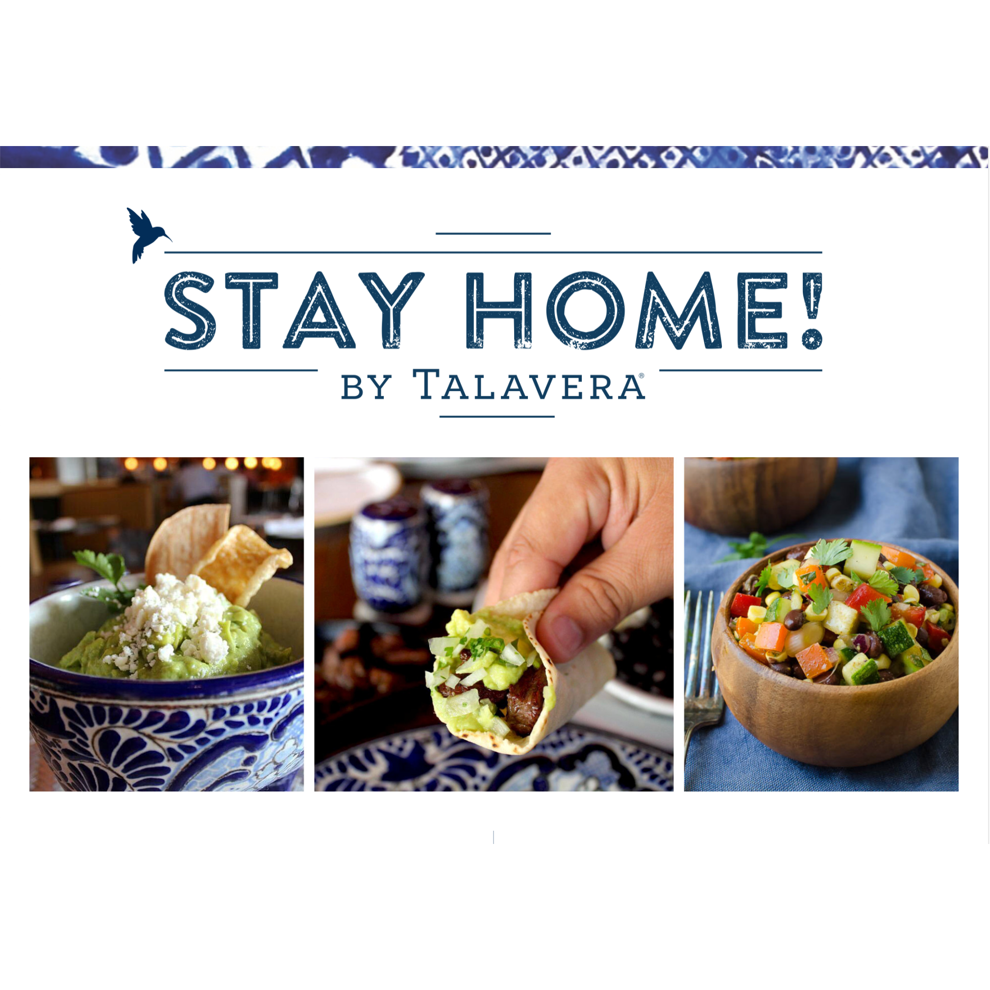 Talavera Cocina Mexicana | Stay Home by Talavera Logo