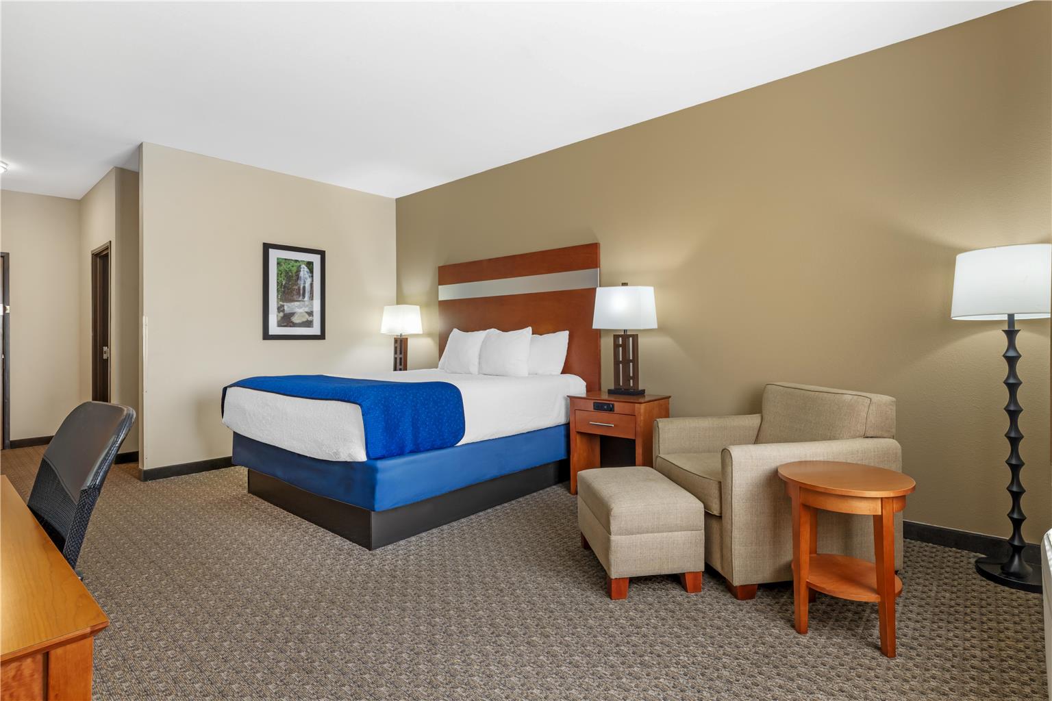 1 King Bed w/ Jetted Tub