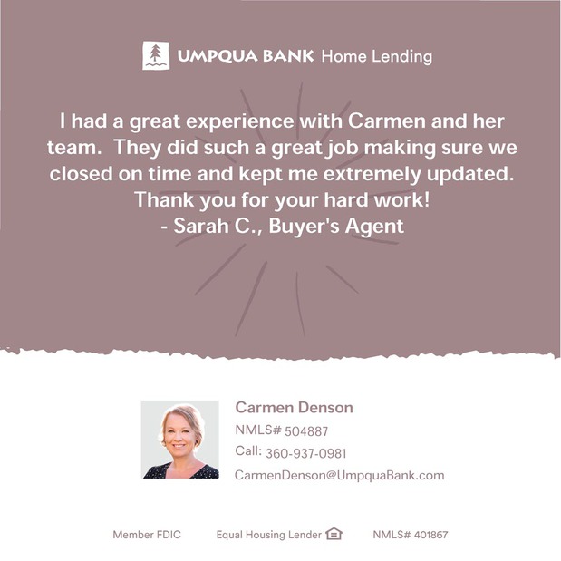 Images Carmen Denson - Umpqua Bank