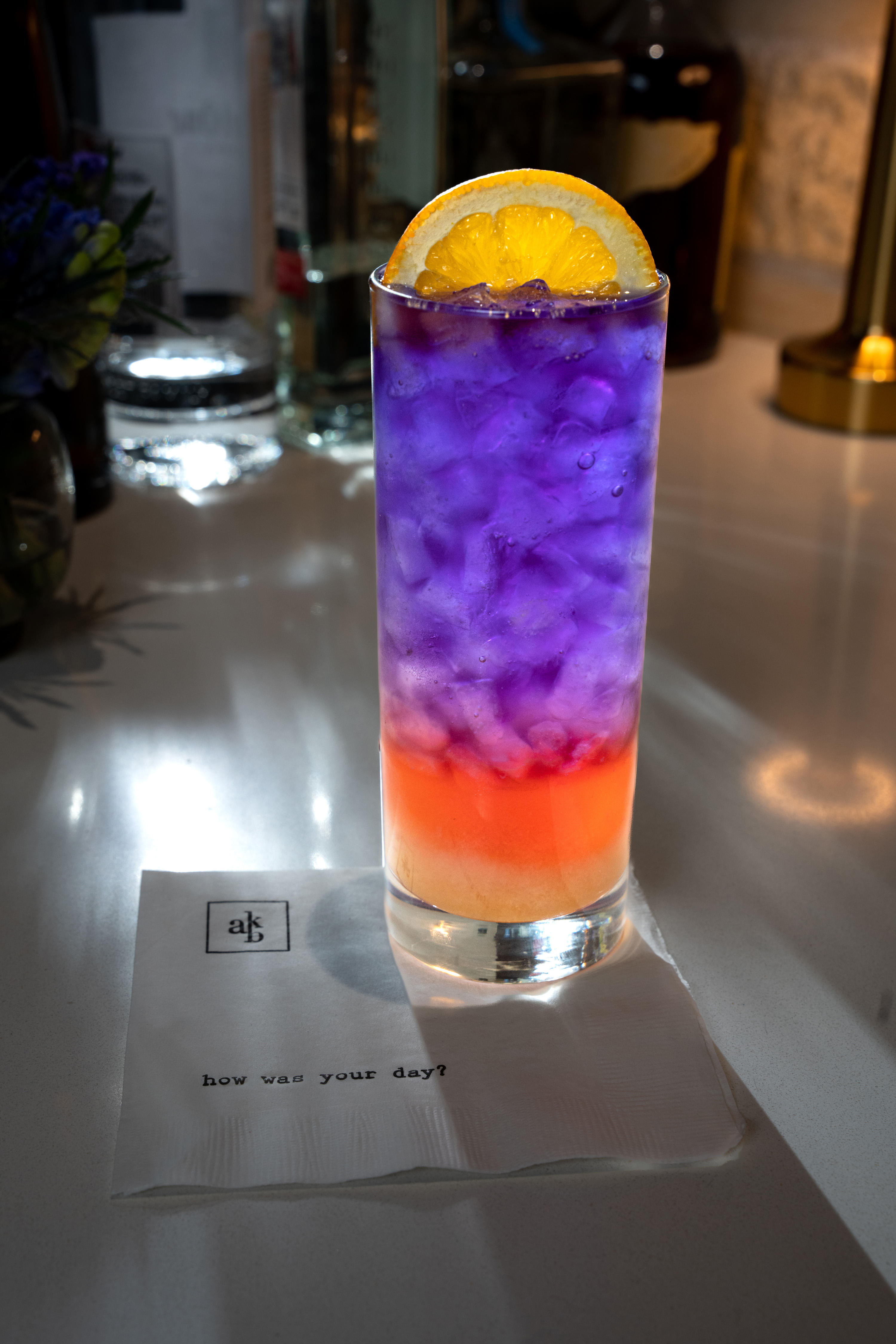 Violet Sky Cocktail — AKB Austin
