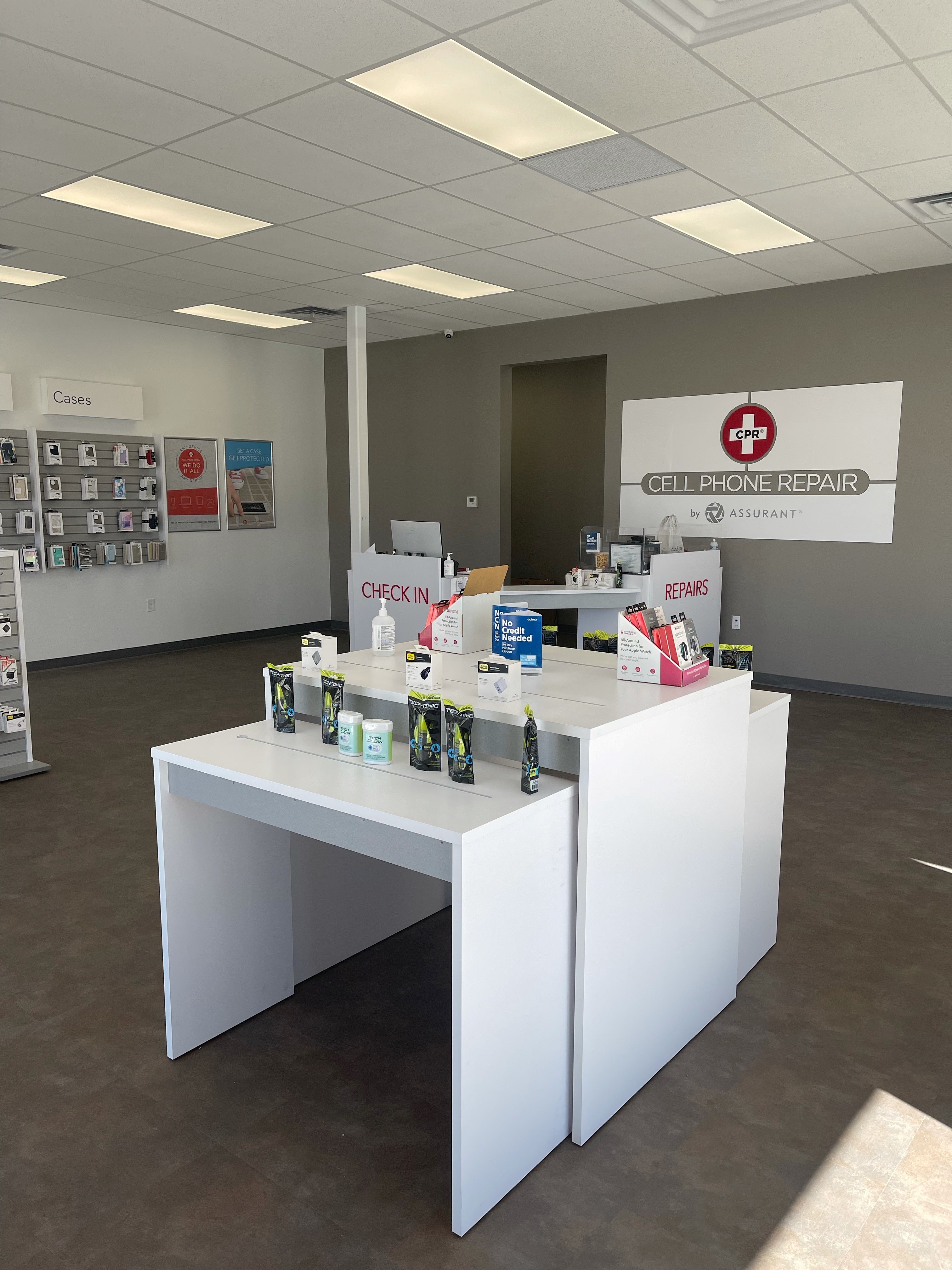 Store Interior of CPR Cell Phone Repair Albuquerque NM