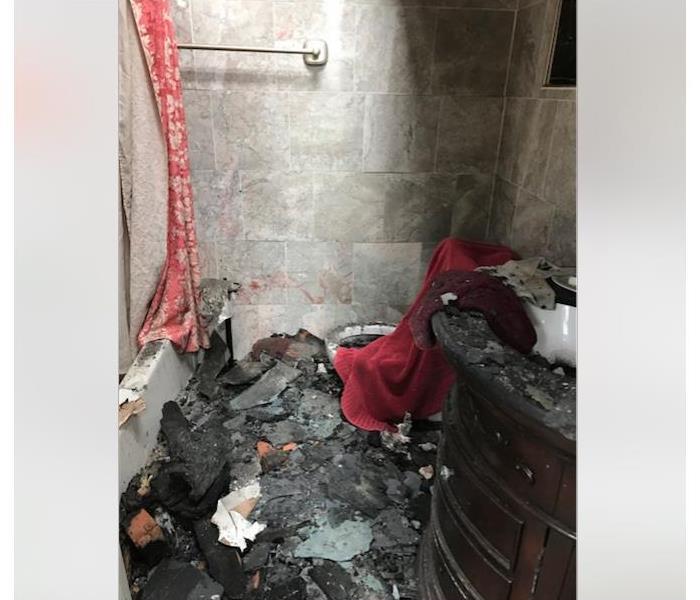 Bathroom Loss after Hotel Fire
