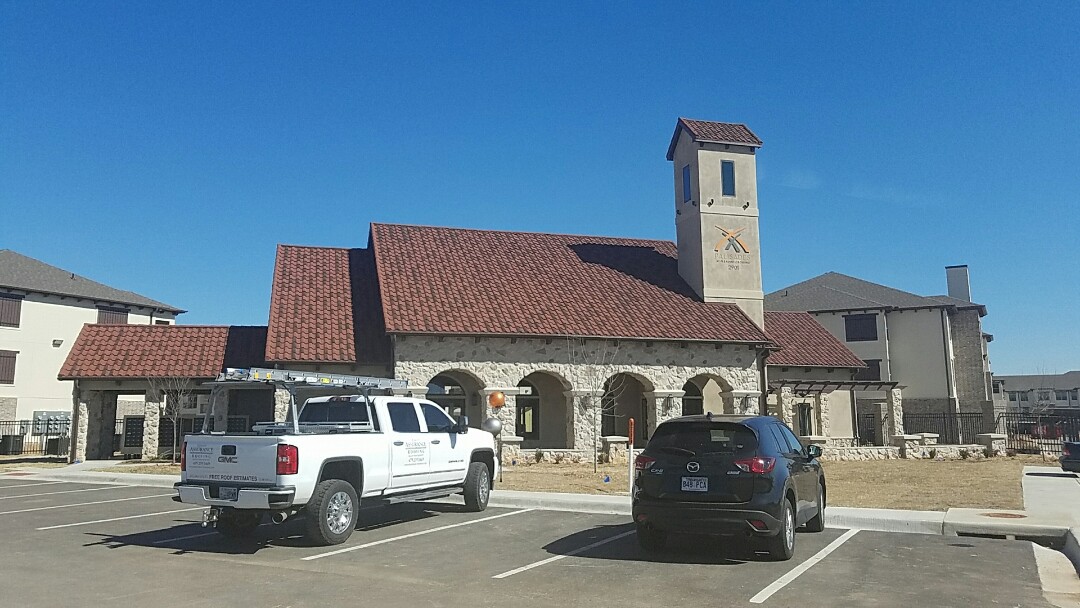 Installed a Decra Roof System on the Offices at Palisades At Pleasant Crossing in Rogers AR